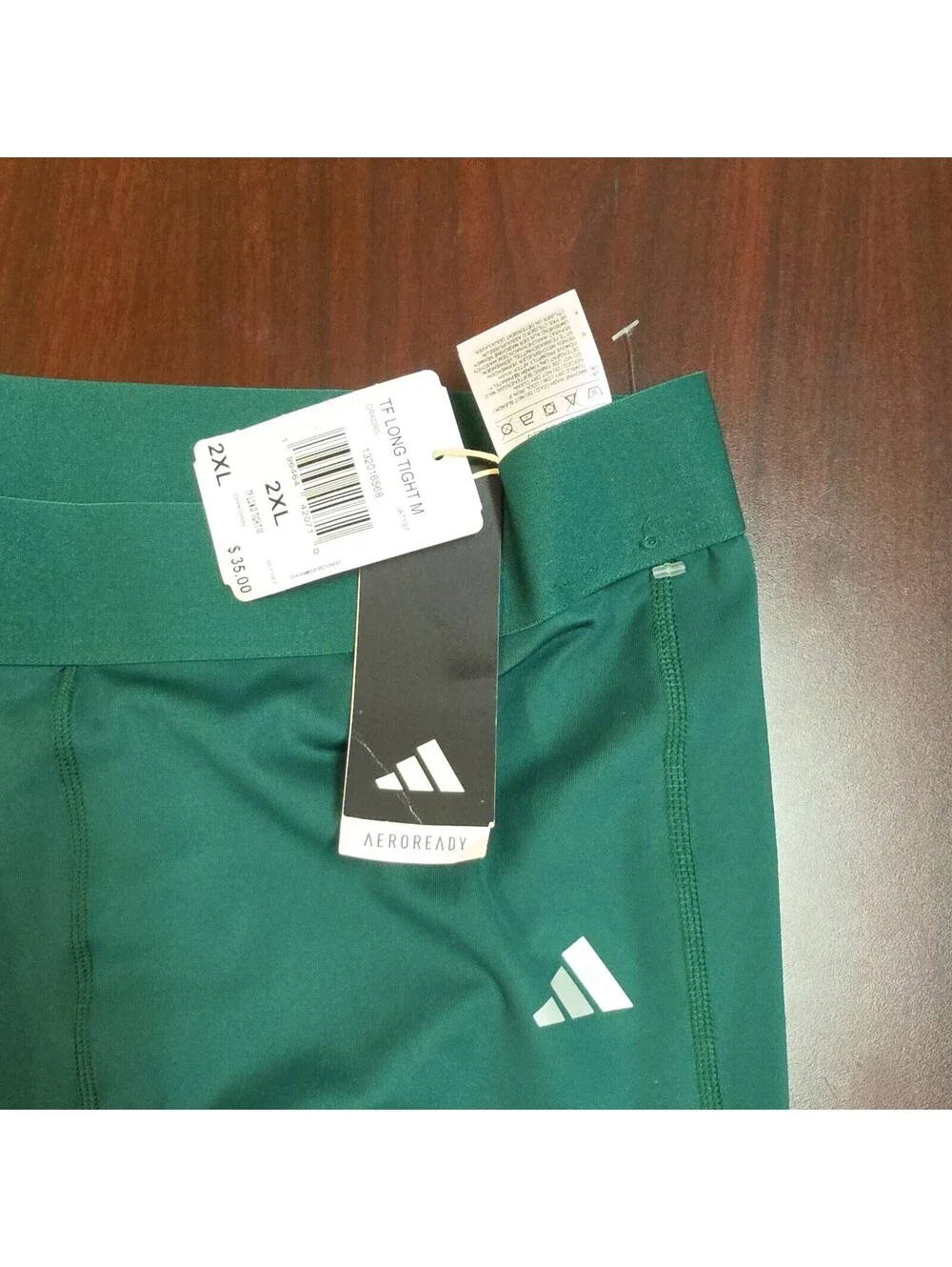 Adidas aeroready  kelly green TF Long Tight - 2XL NWT